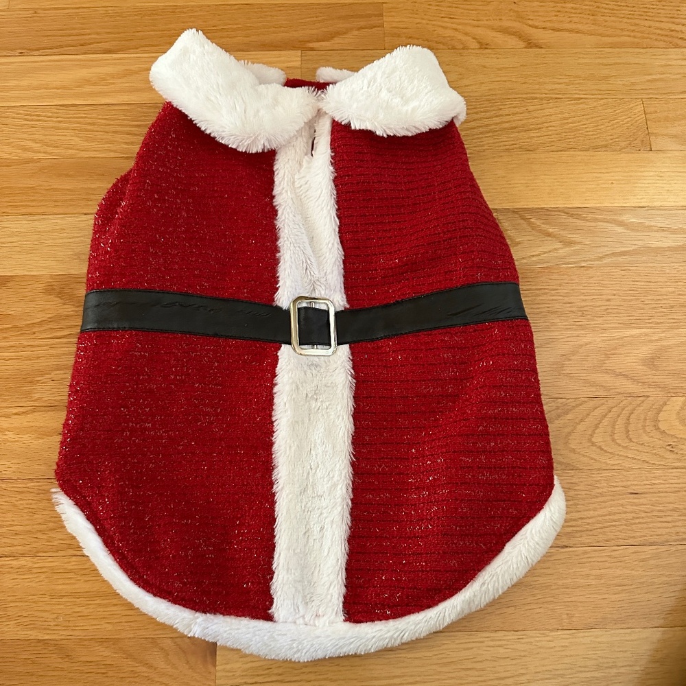Dog Coat Santa Claus Apparel  Santa Costume Size Large